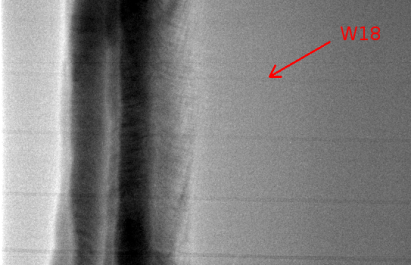 D80-3mm double wall penetration 160kV 5mA 10s (part)